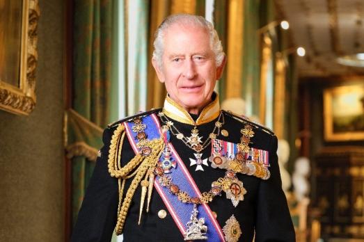 A portrait of HM King Charles III