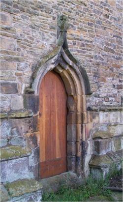 an ogee arched door
