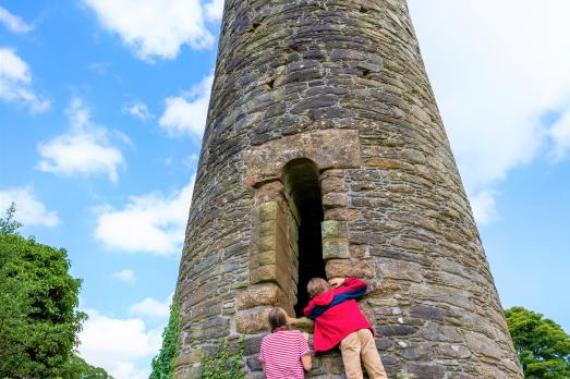 Round tower, St Patrick church, County Antrim