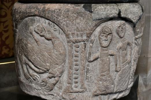 Font at Holy Cross, Ilam