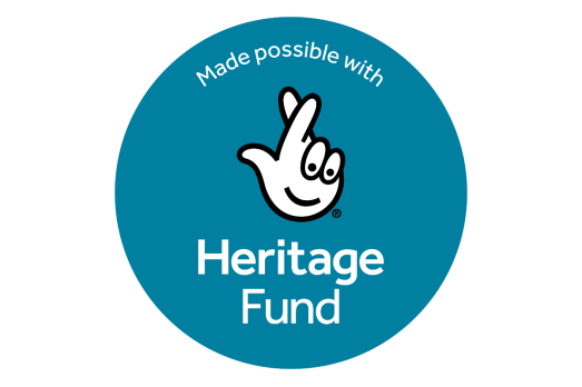 National Lottery Heritage Fund acknowledgement stamp in English