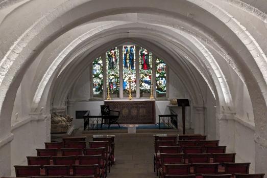 Inside a crypt 