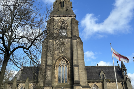 Bury St Mary Church from the front