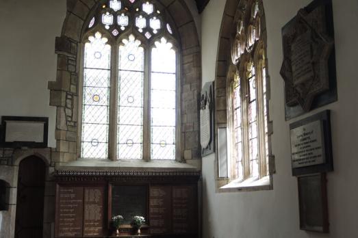 Image of the inside of St Tewdric. 