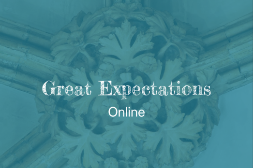 Green background with 'Great Expectations Online' written on it