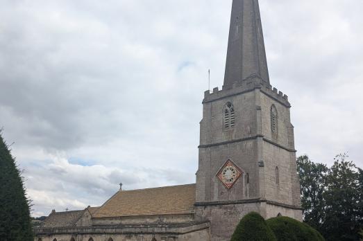 The stone exterior of St Mary
