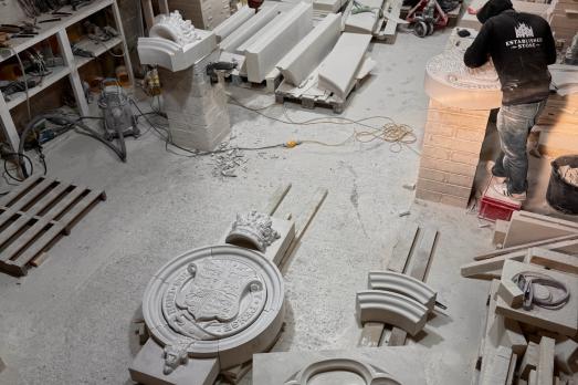 Image of stone carving workshop