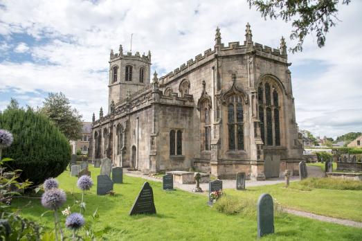 An impressive and grand stone church