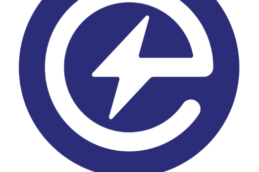Blue logo and text electriko