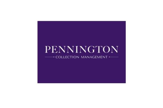 Blue logo and text Pennington