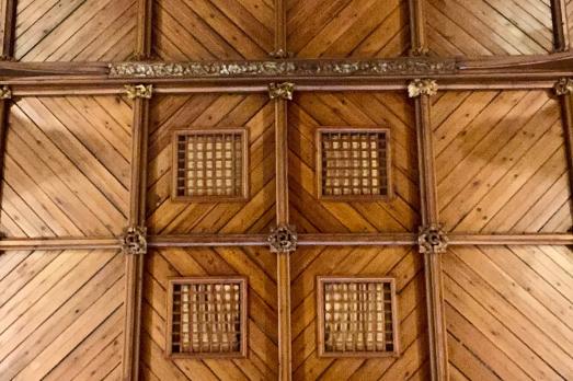 A beautiful wooden ceiling