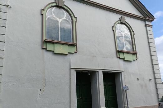 The white exterior the church