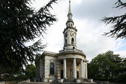 The baroque exterior of Deptford St Paul