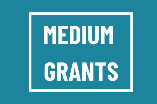 Medium Grants written on a green background