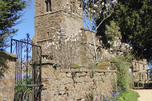 Exterior of a medieval church