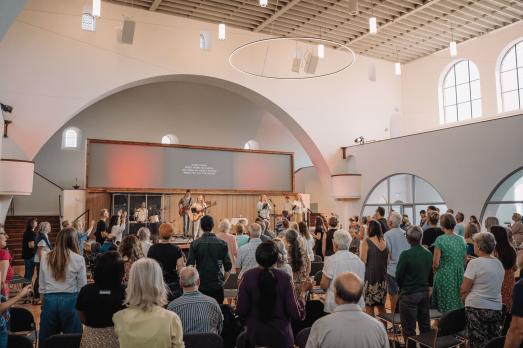 a congregation in a church