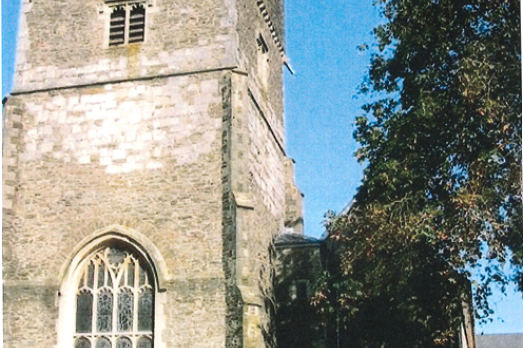 The striking tower and church building of St Thomas in Neath