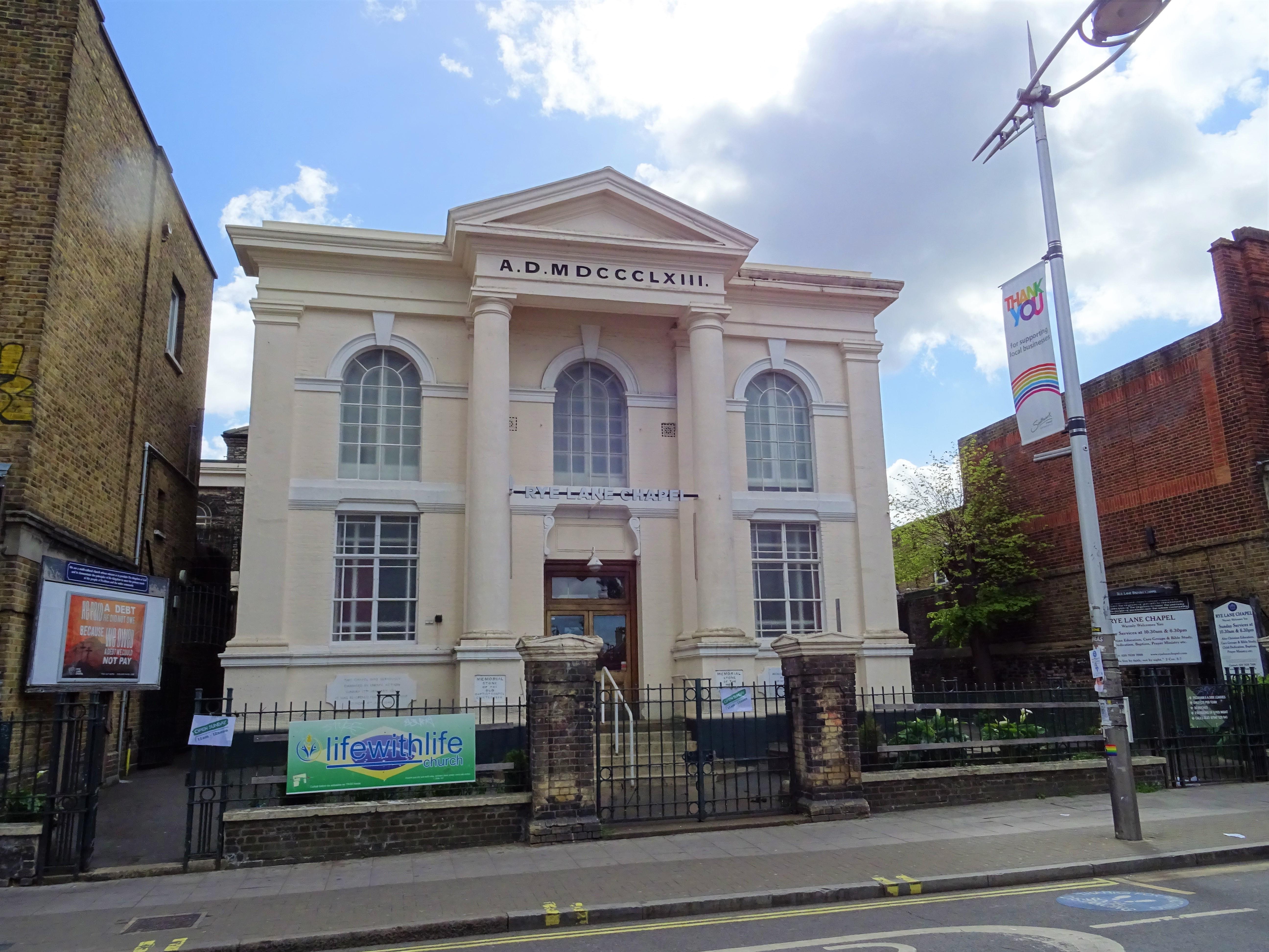 Peckham Rye Lane Baptist Chapel National Churches Trust