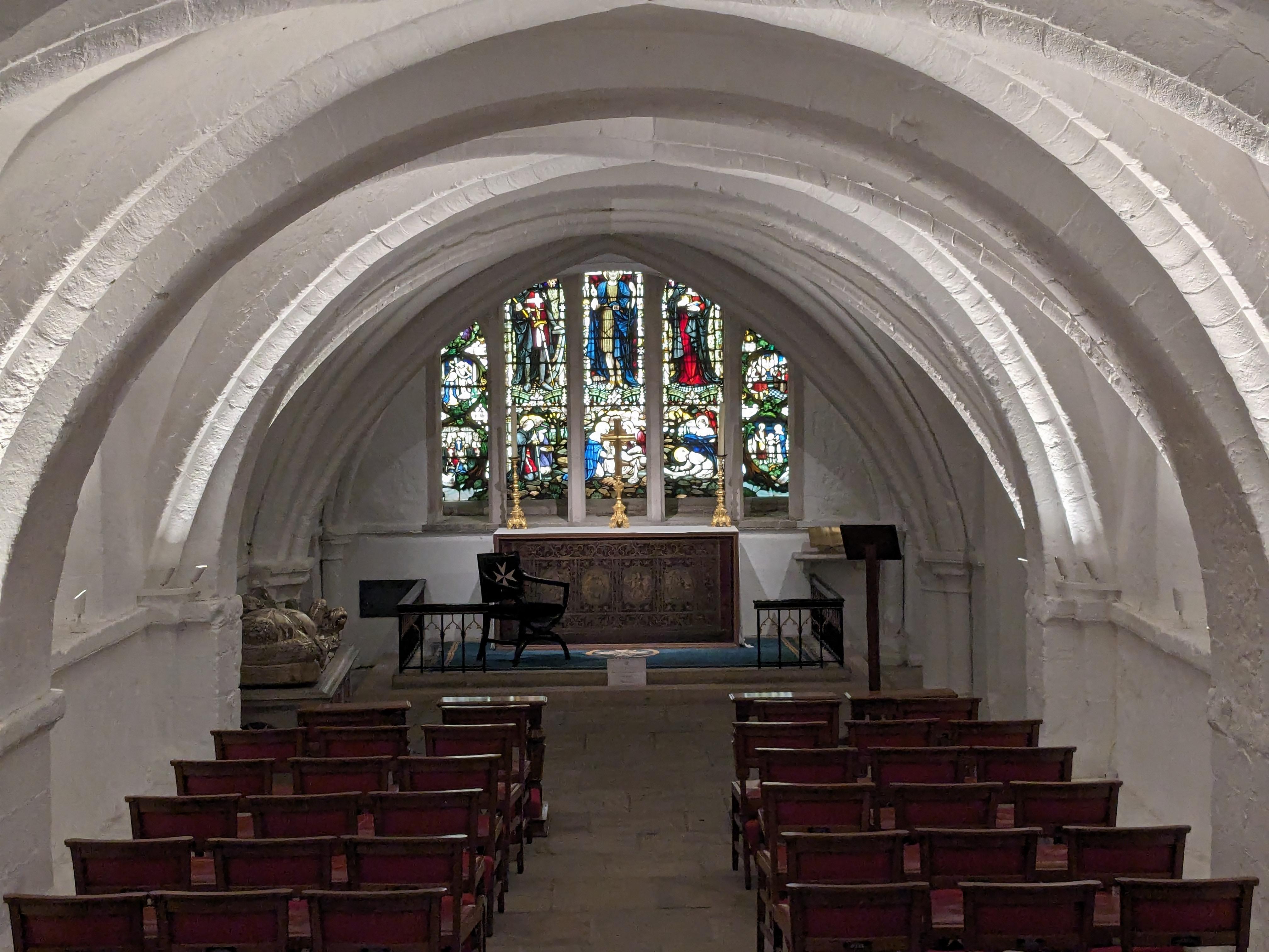 Inside a crypt 