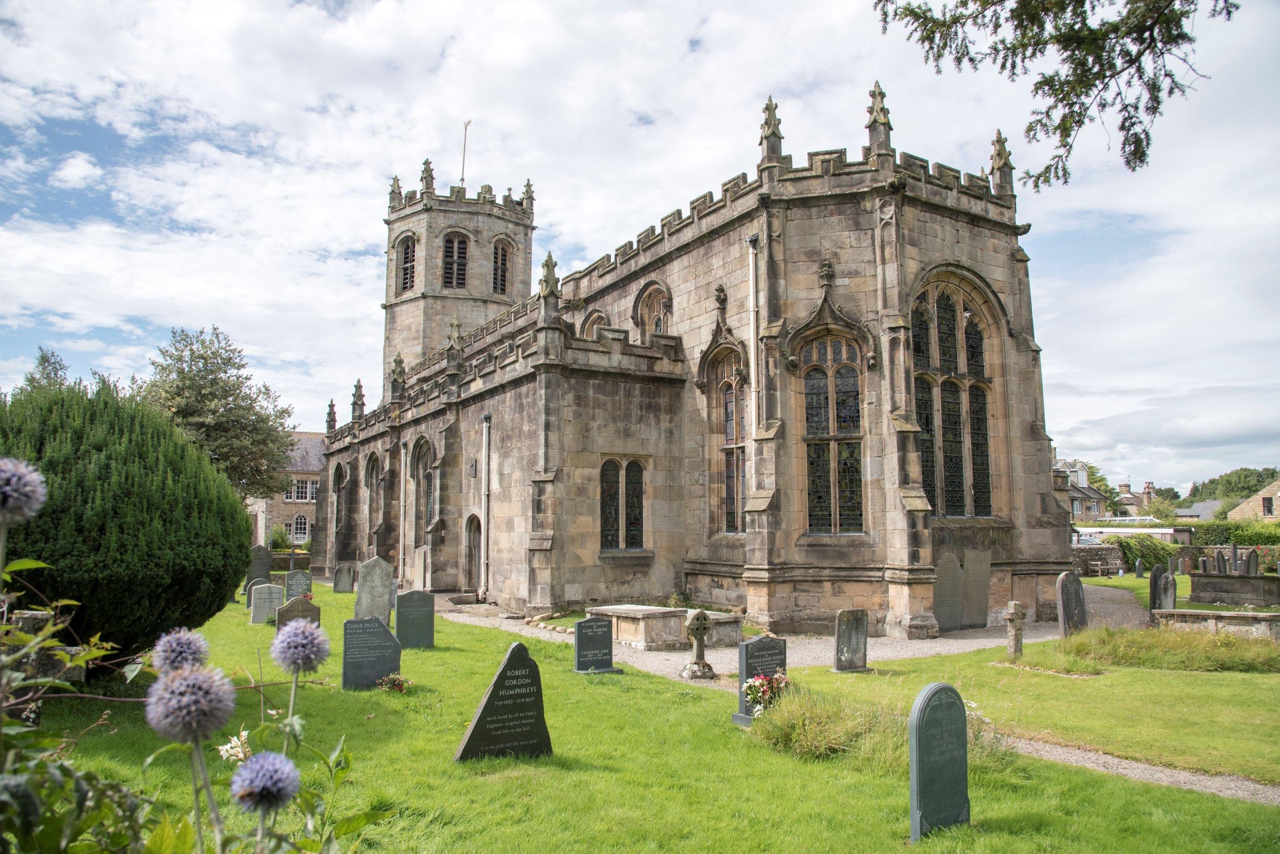 An impressive and grand stone church