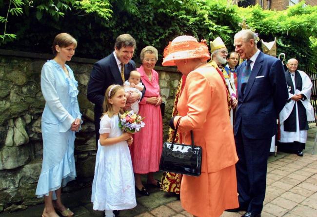 Queen Elizabeth and the Duke of Edinburgh celebrating the 50th anniversary of the HCPT