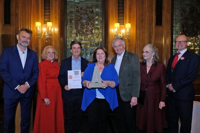 The prestigious ‘Church of the Year’ award at the 2022 National Church Awards was awarded to St Macartan (The Forth Chapel) outside Augher, County Tyrone. Members of the church came to London and were presented the award by comedian Hugh Dennis, Canon Ann Easter and Chair of the National Churches Trust, Sir Philip Rutnam.