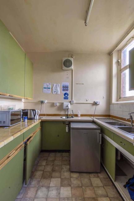 An image of the kitchen inside RCCG Church, Edinburgh