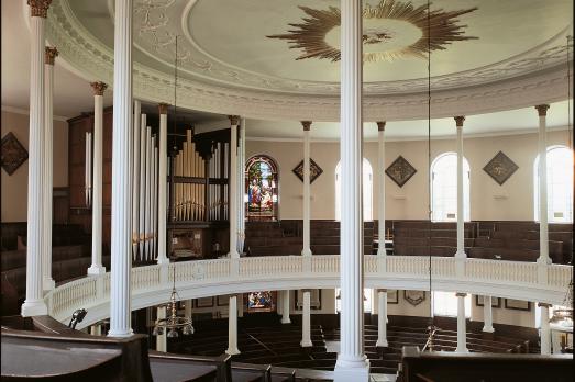 A photograph inside St Chad's Church