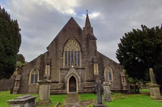 Exterior of Riscas St Mary